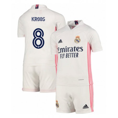 Real Madrid Fotbollströjor Toni Kroos 8 Barn Hemma tröja 2020/21 Kortärmad